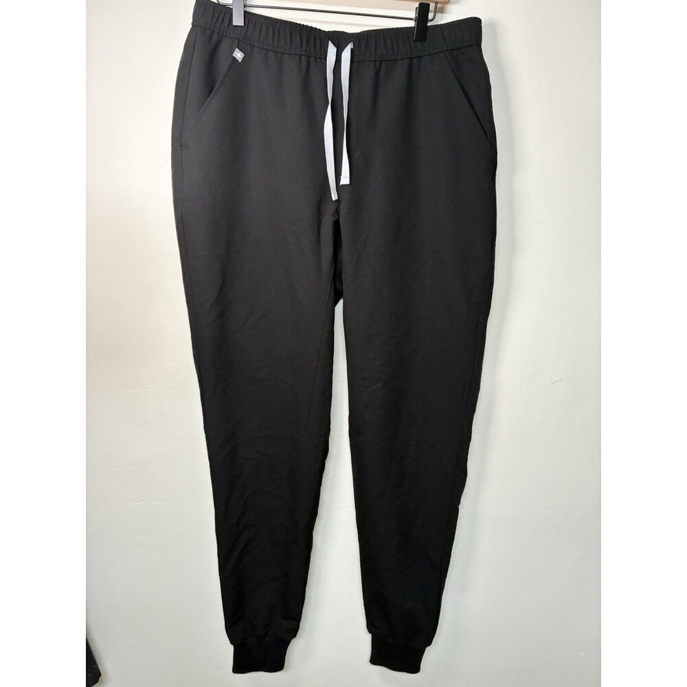 Figs Scrubs Women’s Large Tall Black Jogger Technical Collection Medical Nurse